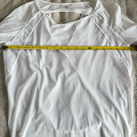 Lululemon If You're Lucky LongSleeve white sheer Top - Picture 9 of 11
